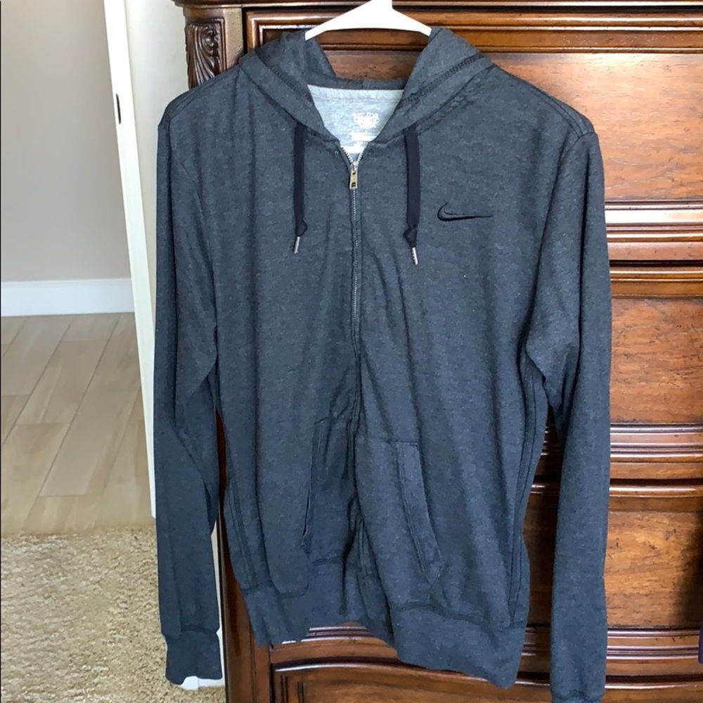 Women’s Nike Heather Grey Hoodie Jacket. Size M